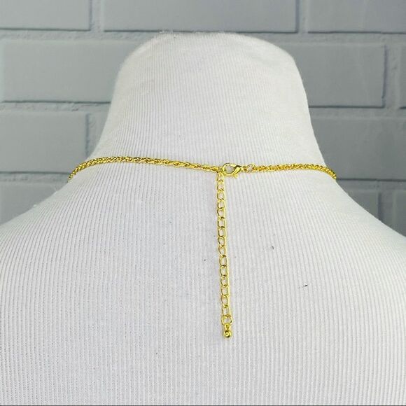 10/$25🦋 T&J Designs Gold Metallic Druzy Pendant - Picture 3 of 5